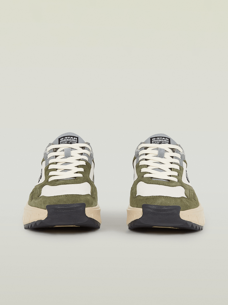 G-Star Men's Duko CTR White/Green Sneakers