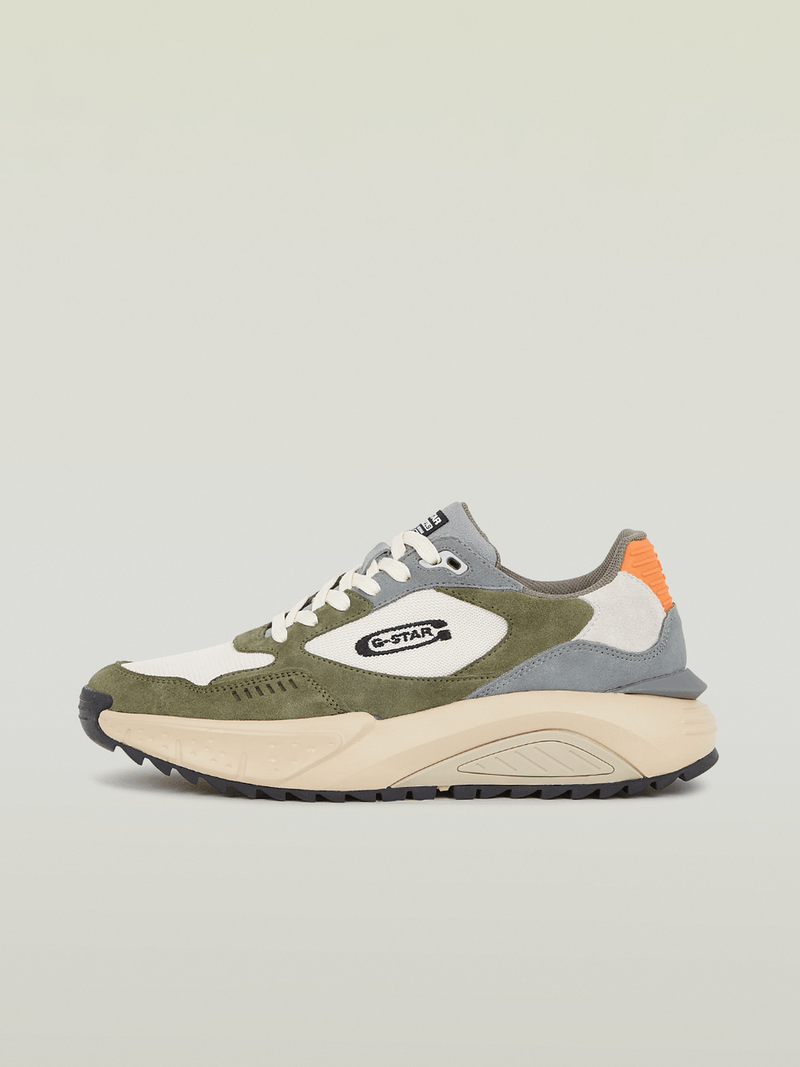 G-Star Men's Duko CTR White/Green Sneakers