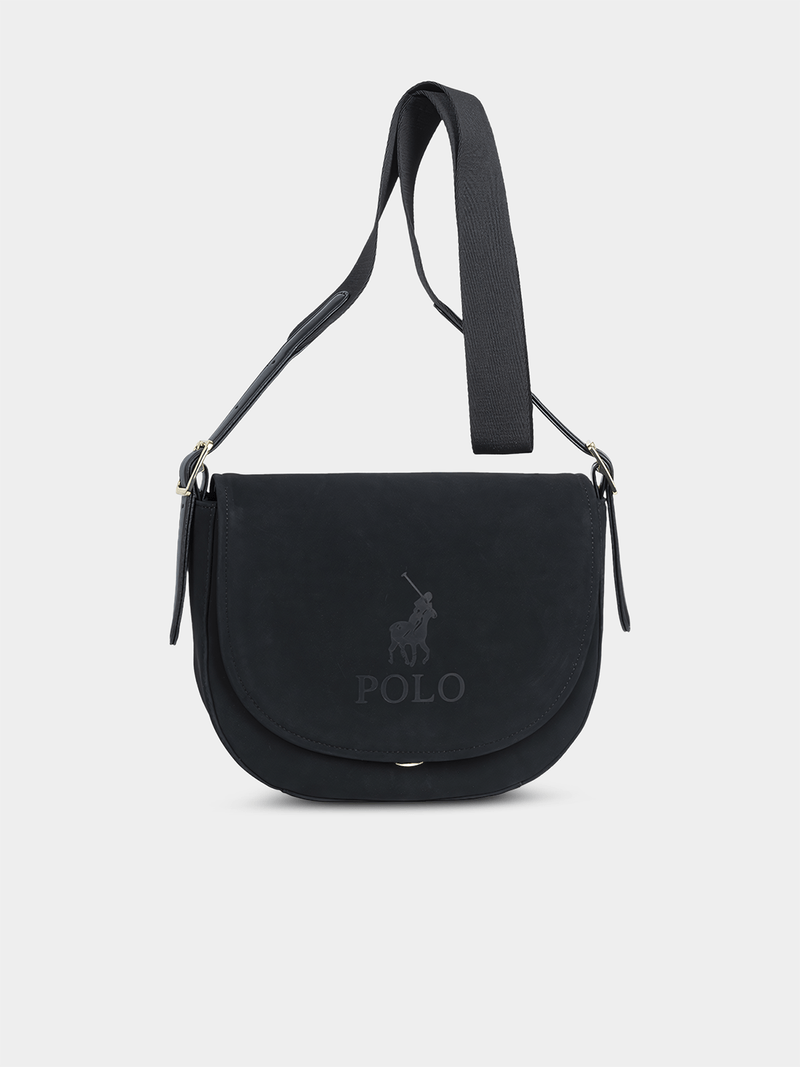 Women's Polo Black Reno Saddle Bag