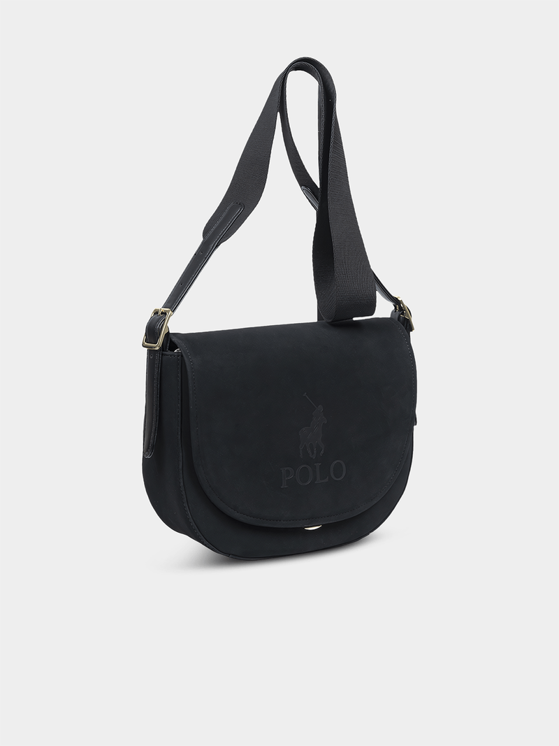 Women's Polo Black Reno Saddle Bag