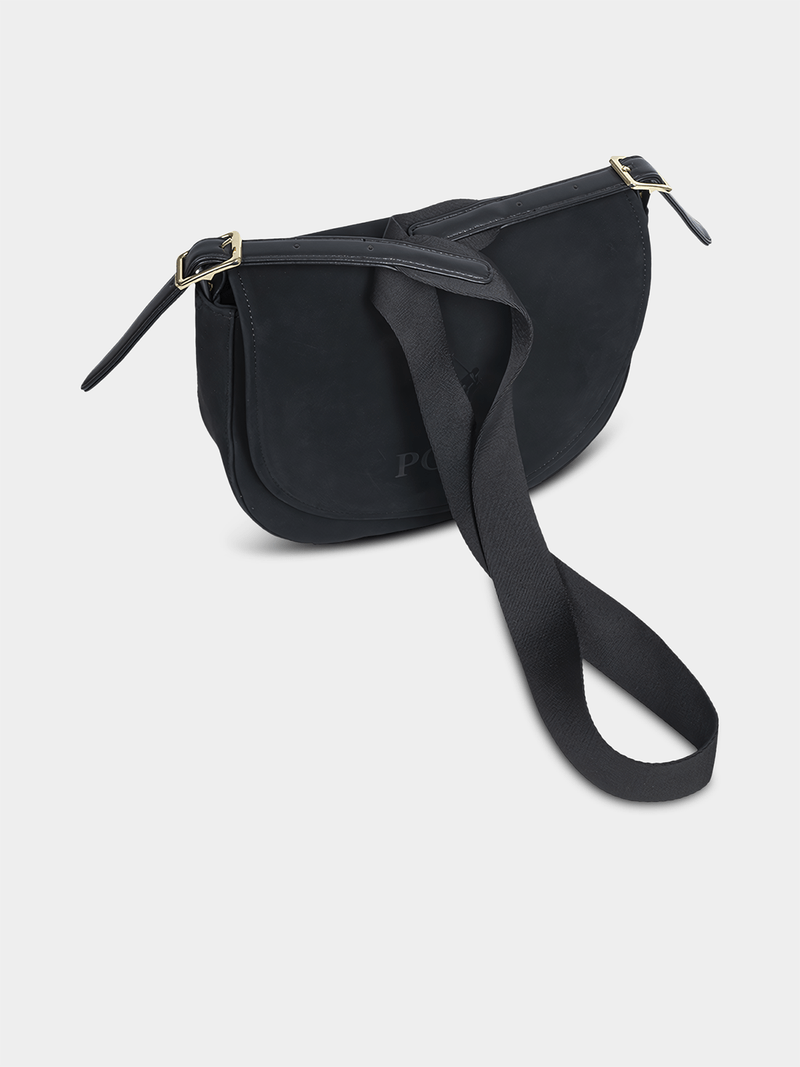 Women's Polo Black Reno Saddle Bag