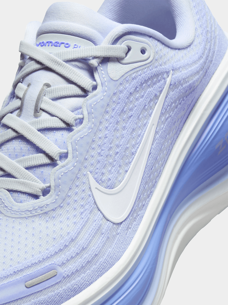 Nike Womens Vomero Plus White/Blue Running Shoes