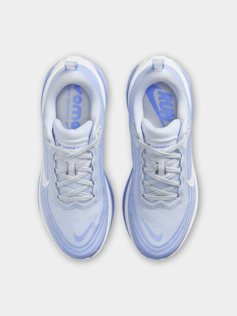 Nike Womens Vomero Plus White/Blue Running Shoes